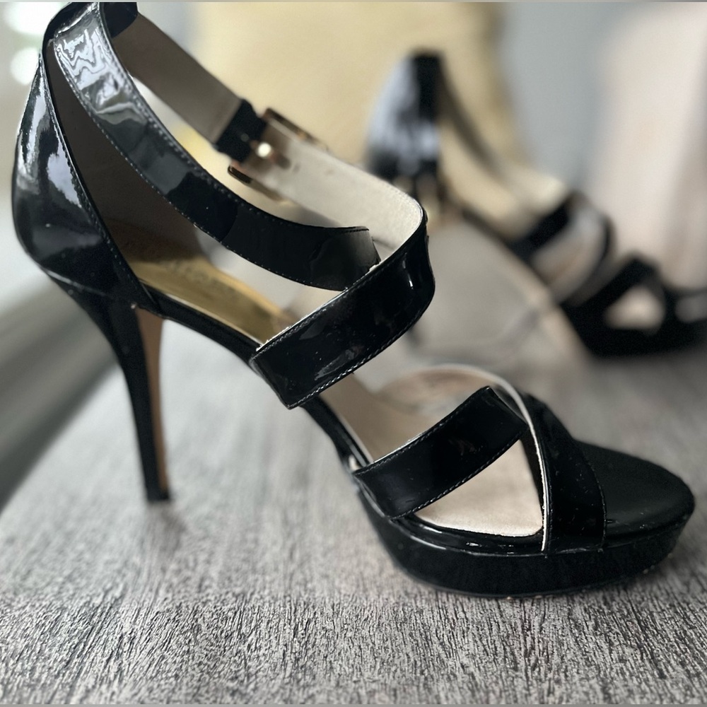 Michael Kors Black Strappy Heels